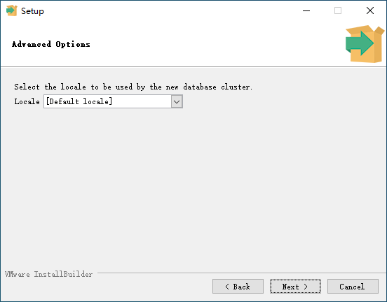 PostgreSQL Setup - Advanced Options